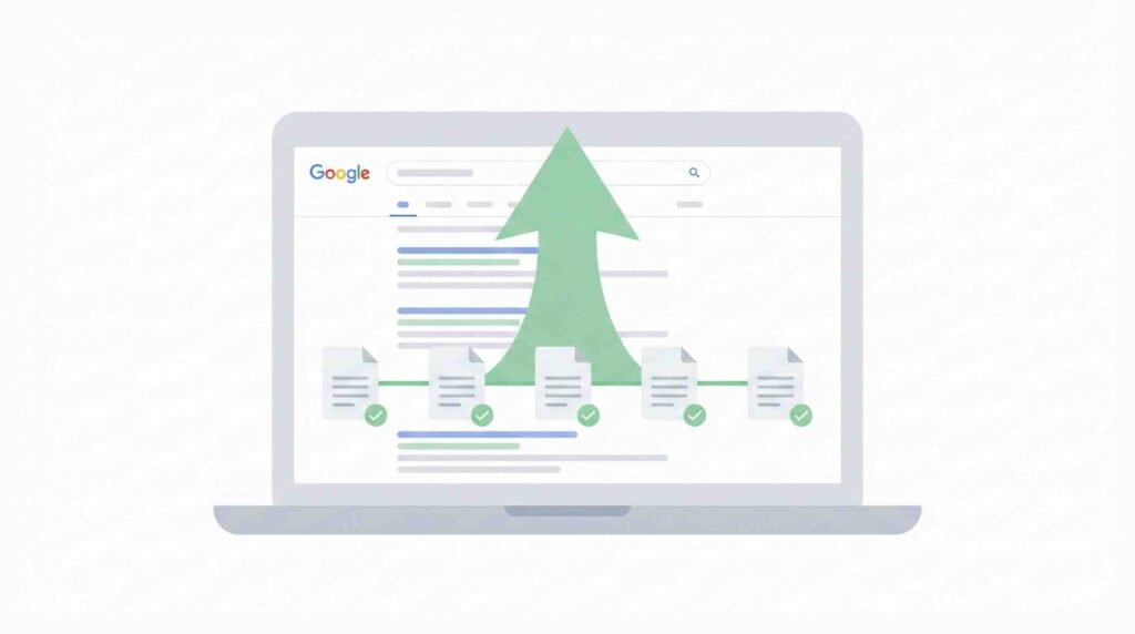 ranking faster on Google by optimizing existing pages instead of creating new content