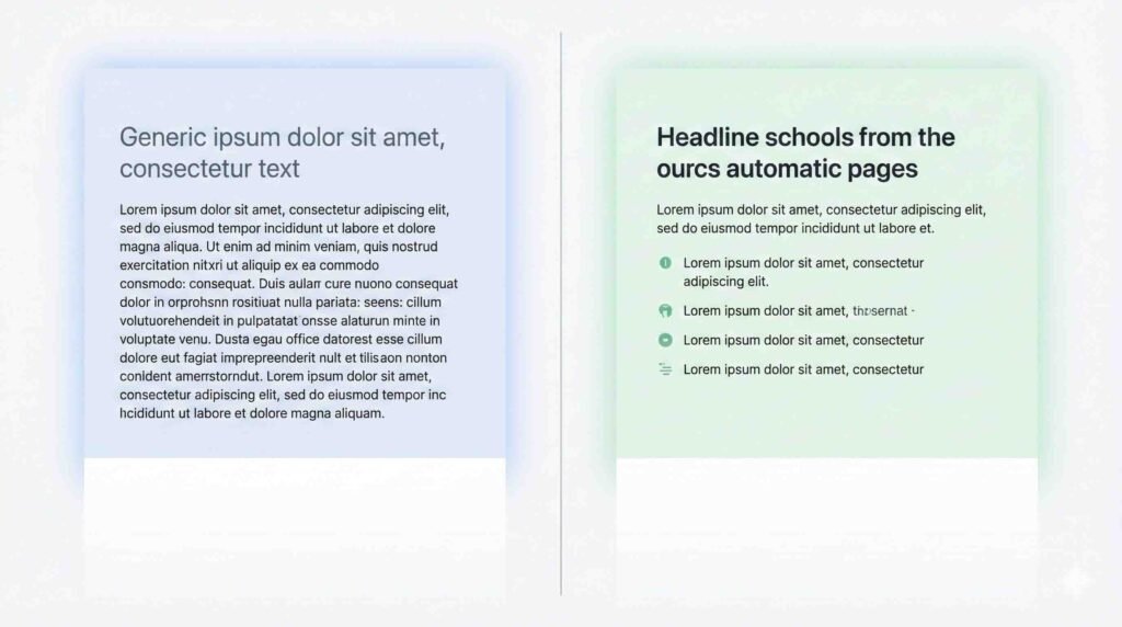 above the fold seo optimization example showing improved headline and introduction