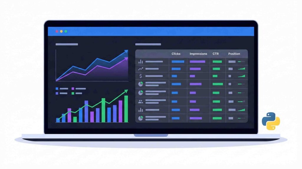 CTR Lab workflow using Google Search Console exports and a Python script to prioritize SEO updates